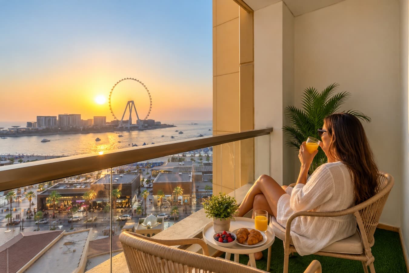 Dubai Eye & Sunset Views | Beach Access | Gym&Pool